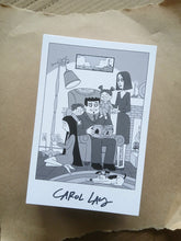 Load image into Gallery viewer, The exclusive Murderburg bookplate, featuring an illustration of the book&#39;s characters with Carol Lay&#39;s signature underneath.
